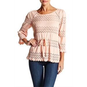Free People Fire Island Lace Top